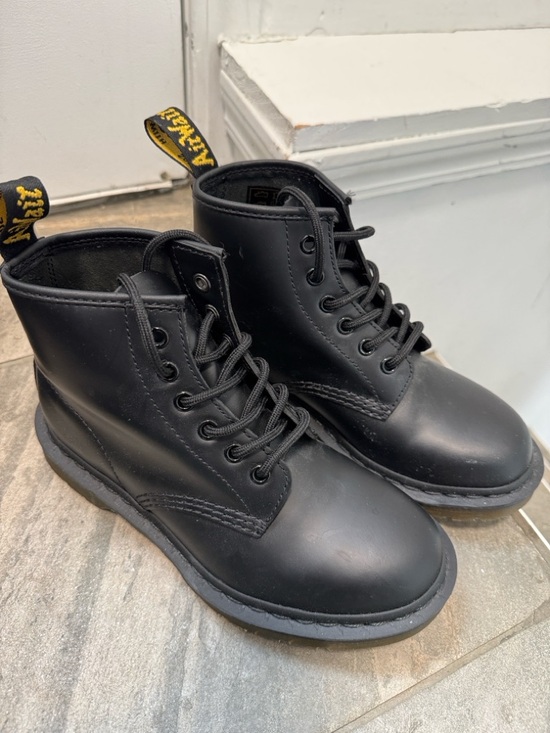 Dr. Martens Shoes - Dr. Martens Black Leather Combat Boots